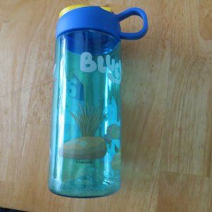 Zak Designs Flip-Top Bluey Water Bottle, 16.5oz